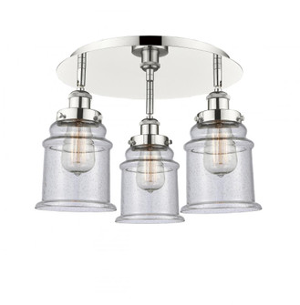 Whitney - 3 Light - 18 inch - Polished Nickel - Semi-Flush Mount (3442|916-3C-PN-G184)