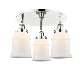 Canton - 3 Light - 18 inch - Polished Nickel - Semi-Flush Mount (3442|916-3C-PN-G181)