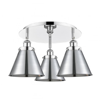 Appalachian - 3 Light - 20 inch - Polished Chrome - Semi-Flush Mount (3442|916-3C-PC-M13-PC)