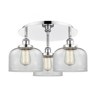 Cone - 3 Light - 20 inch - Polished Chrome - Semi-Flush Mount (3442|916-3C-PC-G72)
