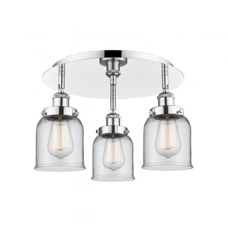 Edison - 3 Light - 17 inch - Polished Chrome - Semi-Flush Mount (3442|916-3C-PC-G52)