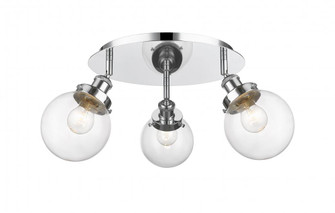 Beacon - 3 Light - 18 inch - Polished Chrome - Semi-Flush Mount (3442|916-3C-PC-G202-6)