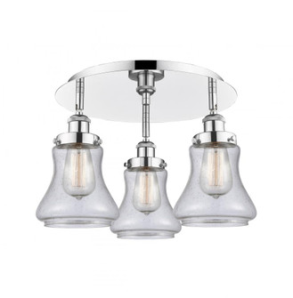 Bellmont - 3 Light - 18 inch - Polished Chrome - Semi-Flush Mount (3442|916-3C-PC-G194)