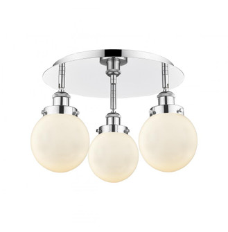 Beacon - 3 Light - 18 inch - Polished Chrome - Semi-Flush Mount (3442|916-3C-PC-G201-6)