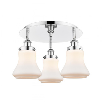 Bellmont - 3 Light - 18 inch - Polished Chrome - Semi-Flush Mount (3442|916-3C-PC-G191)