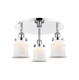 Canton - 3 Light - 17 inch - Polished Chrome - Semi-Flush Mount (3442|916-3C-PC-G181S)