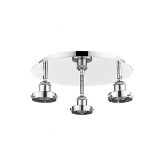 Ballston Urban - 3 Light - 15 inch - Polished Chrome - Semi-Flush Mount (3442|916-3C-PC)