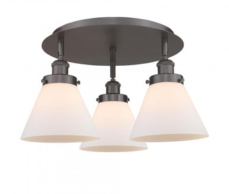 Cone - 3 Light - 20 inch - Oil Rubbed Bronze - Semi-Flush Mount (3442|916-3C-OB-G41)