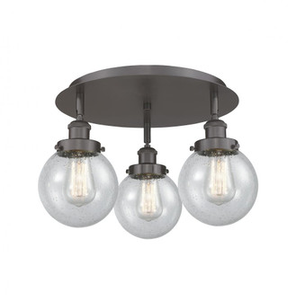 Beacon - 3 Light - 18 inch - Oil Rubbed Bronze - Semi-Flush Mount (3442|916-3C-OB-G204-6)