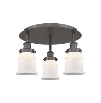 Canton - 3 Light - 17 inch - Oil Rubbed Bronze - Semi-Flush Mount (3442|916-3C-OB-G181S)
