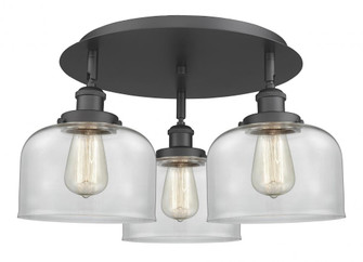 Cone - 3 Light - 20 inch - Matte Black - Semi-Flush Mount (3442|916-3C-BK-G72)