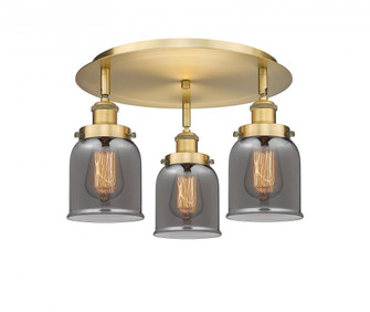 Cone - 3 Light - 17 inch - Brushed Brass - Semi-Flush Mount (3442|916-3C-BB-G53)