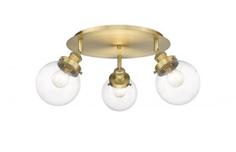 Beacon - 3 Light - 18 inch - Brushed Brass - Semi-Flush Mount (3442|916-3C-BB-G202-6)