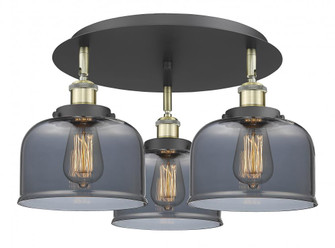 Cone - 3 Light - 20 inch - Black Antique Brass - Semi-Flush Mount (3442|916-3C-BAB-G73)