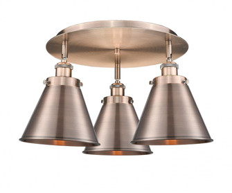 Appalachian - 3 Light - 20 inch - Antique Copper - Semi-Flush Mount (3442|916-3C-AC-M13-AC)