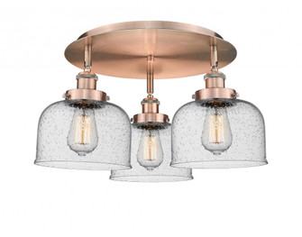 Cone - 3 Light - 20 inch - Antique Copper - Semi-Flush Mount (3442|916-3C-AC-G74)