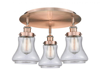 Bellmont - 3 Light - 18 inch - Antique Copper - Semi-Flush Mount (3442|916-3C-AC-G194)