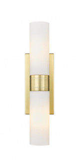 Boreas - 2 Light - 18 inch - Satin Gold - ADA Compliant Bath Vanity Light (3442|617-2W-SG-G617-8WH)