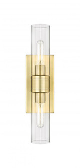 Boreas - 2 Light - 18 inch - Satin Gold - Bath Vanity Light (3442|617-2W-SG-G617-8CL)