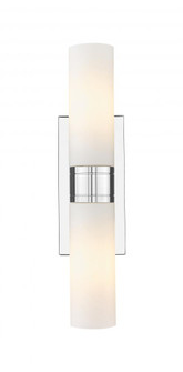 Boreas - 2 Light - 18 inch - Polished Chrome - Bath Vanity Light (3442|617-2W-PC-G617-8WH)