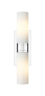 Boreas - 2 Light - 18 inch - Polished Chrome - Bath Vanity Light (3442|617-2W-PC-G617-8SWH)