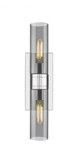 Boreas - 2 Light - 18 inch - Polished Chrome - Bath Vanity Light (3442|617-2W-PC-G617-8SM)