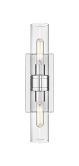 Boreas - 2 Light - 18 inch - Polished Chrome - ADA Compliant Bath Vanity Light (3442|617-2W-PC-G617-8CL)