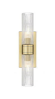 Boreas - 2 Light - 18 inch - Brushed Brass - Bath Vanity Light (3442|617-2W-BB-G617-8SCL)