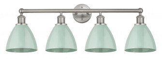 Plymouth - 4 Light - 35 inch - Satin Nickel - Bath Vanity Light (3442|616-4W-SN-MBD-75-SF)