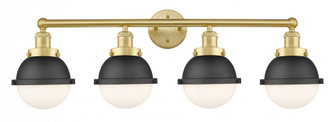 Edison - 4 Light - 34 inch - Satin Gold - Bath Vanity Light (3442|616-4W-SG-HFS-61-BK)