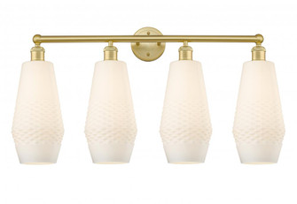 Windham - 4 Light - 34 inch - Satin Gold - Bath Vanity Light (3442|616-4W-SG-G681-7)