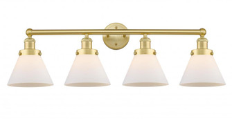 Cone - 4 Light - 35 inch - Satin Gold - Bath Vanity Light (3442|616-4W-SG-G41)