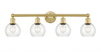 Athens - 4 Light - 33 inch - Satin Gold - Bath Vanity Light (3442|616-4W-SG-G122-6)