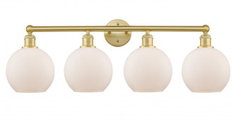 Athens - 4 Light - 35 inch - Satin Gold - Bath Vanity Light (3442|616-4W-SG-G121-8)