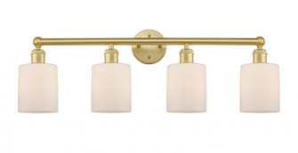 Cobbleskill - 4 Light - 32 inch - Satin Gold - Bath Vanity Light (3442|616-4W-SG-G111)