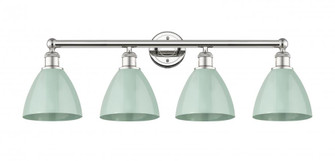 Plymouth - 4 Light - 35 inch - Polished Nickel - Bath Vanity Light (3442|616-4W-PN-MBD-75-SF)
