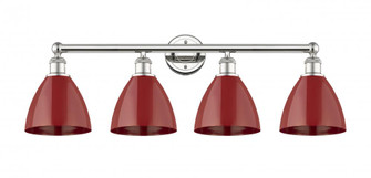 Plymouth - 4 Light - 35 inch - Polished Nickel - Bath Vanity Light (3442|616-4W-PN-MBD-75-RD)