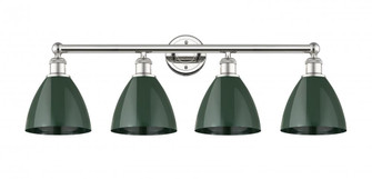 Plymouth - 4 Light - 35 inch - Polished Nickel - Bath Vanity Light (3442|616-4W-PN-MBD-75-GR)