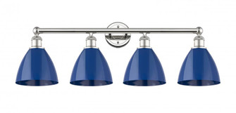 Plymouth - 4 Light - 35 inch - Polished Nickel - Bath Vanity Light (3442|616-4W-PN-MBD-75-BL)