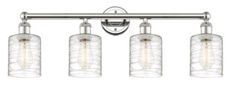 Cobbleskill - 4 Light - 32 inch - Polished Nickel - Bath Vanity Light (3442|616-4W-PN-G1113)