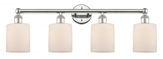 Cobbleskill - 4 Light - 32 inch - Polished Nickel - Bath Vanity Light (3442|616-4W-PN-G111)