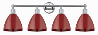 Plymouth - 4 Light - 35 inch - Polished Chrome - Bath Vanity Light (3442|616-4W-PC-MBD-75-RD)