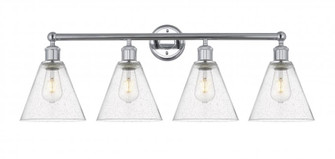 Berkshire - 4 Light - 35 inch - Polished Chrome - Bath Vanity Light (3442|616-4W-PC-GBC-84)