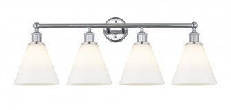 Berkshire - 4 Light - 35 inch - Polished Chrome - Bath Vanity Light (3442|616-4W-PC-GBC-81)