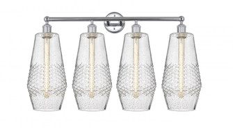 Windham - 4 Light - 34 inch - Polished Chrome - Bath Vanity Light (3442|616-4W-PC-G684-7)