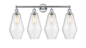 Cindyrella - 4 Light - 34 inch - Polished Chrome - Bath Vanity Light (3442|616-4W-PC-G654-7)