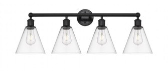 Berkshire - 4 Light - 35 inch - Matte Black - Bath Vanity Light (3442|616-4W-BK-GBC-82)