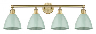 Plymouth - 4 Light - 35 inch - Brushed Brass - Bath Vanity Light (3442|616-4W-BB-MBD-75-SF)