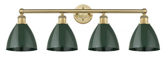 Plymouth - 4 Light - 35 inch - Brushed Brass - Bath Vanity Light (3442|616-4W-BB-MBD-75-GR)