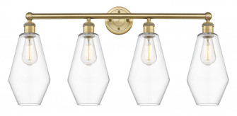 Cindyrella - 4 Light - 34 inch - Brushed Brass - Bath Vanity Light (3442|616-4W-BB-G652-7)